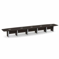 OfficeSource | OS Laminate Conference Tables | Expandable Boat Shaped Conference Table With Elliptical Base - 21.8' -COE DISTRIBUTING Shop per plcbelp22es 01 04220.1643815357
