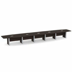 OfficeSource | OS Laminate Conference Tables | Expandable Boat Shaped Conference Table With Elliptical Base - 23.8' -COE DISTRIBUTING Shop per plcbelp24es 01 40017.1643815385