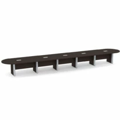 OfficeSource | OS Laminate Conference Tables | Expandable Racetrack Conference Table With Elliptical Base - 24' -COE DISTRIBUTING Shop per plcelp24es 01 03004.1643047777