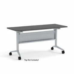 OfficeSource | Training Tables | T-Flip Top Table Leg - 46"W X 23"D -COE DISTRIBUTING Shop per pltf60sicg 01 copy 93099.1652114113