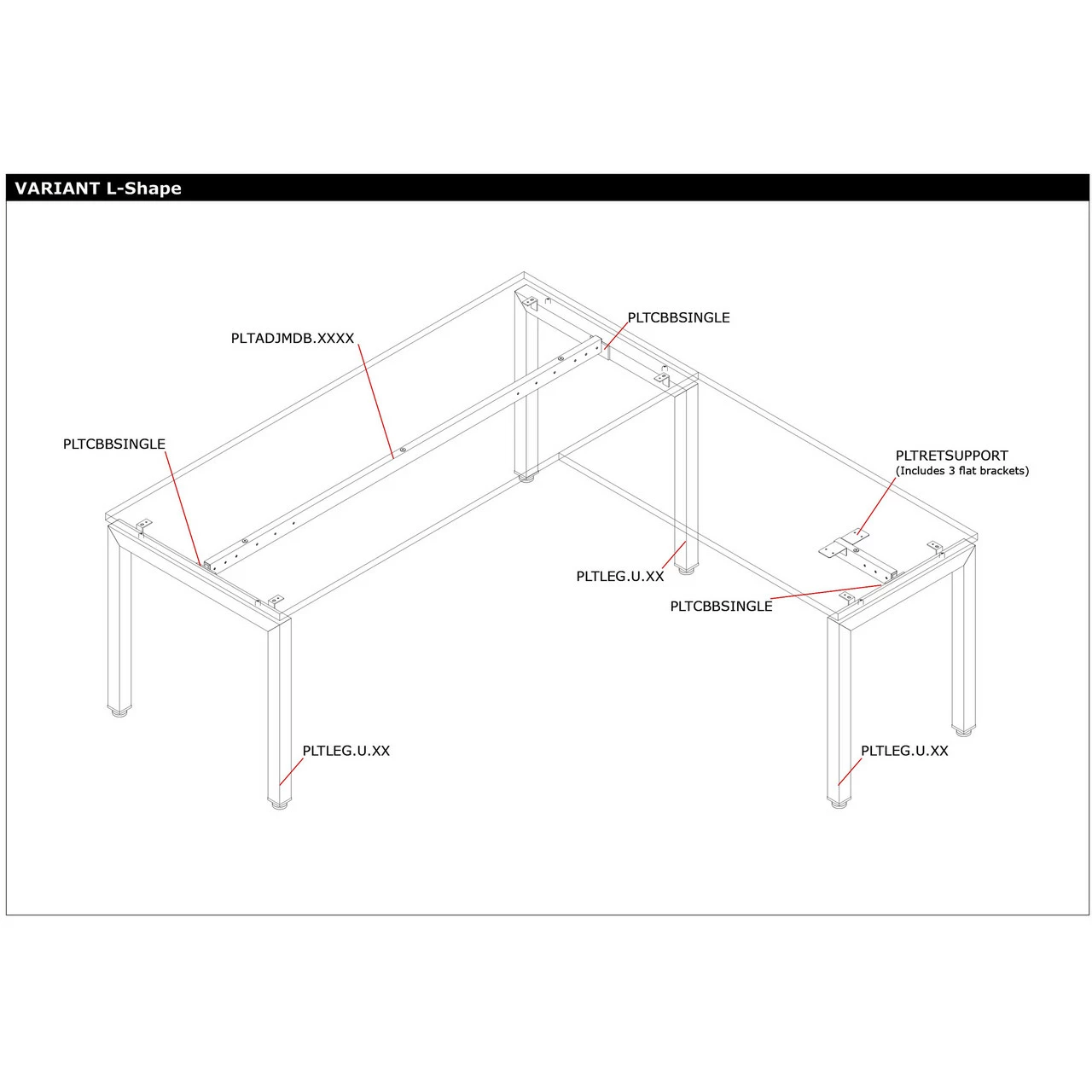 OfficeSource Variant Collection Return Top Beam - 36", 42" And 48" 6 OfficeSource Variant Collection Return Top Beam - 36", 42" And 48" - Image 4