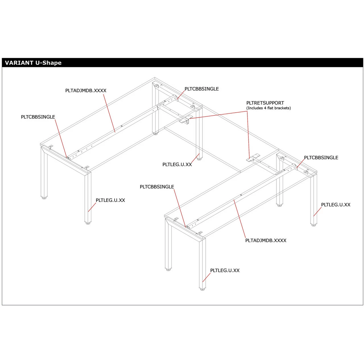 OfficeSource Variant Collection Return Top Beam - 36", 42" And 48" 7 OfficeSource Variant Collection Return Top Beam - 36", 42" And 48" - Image 5