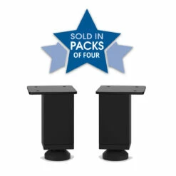 OfficeSource Variant Collection Straight Metal Mini Legs (Set Of 4)