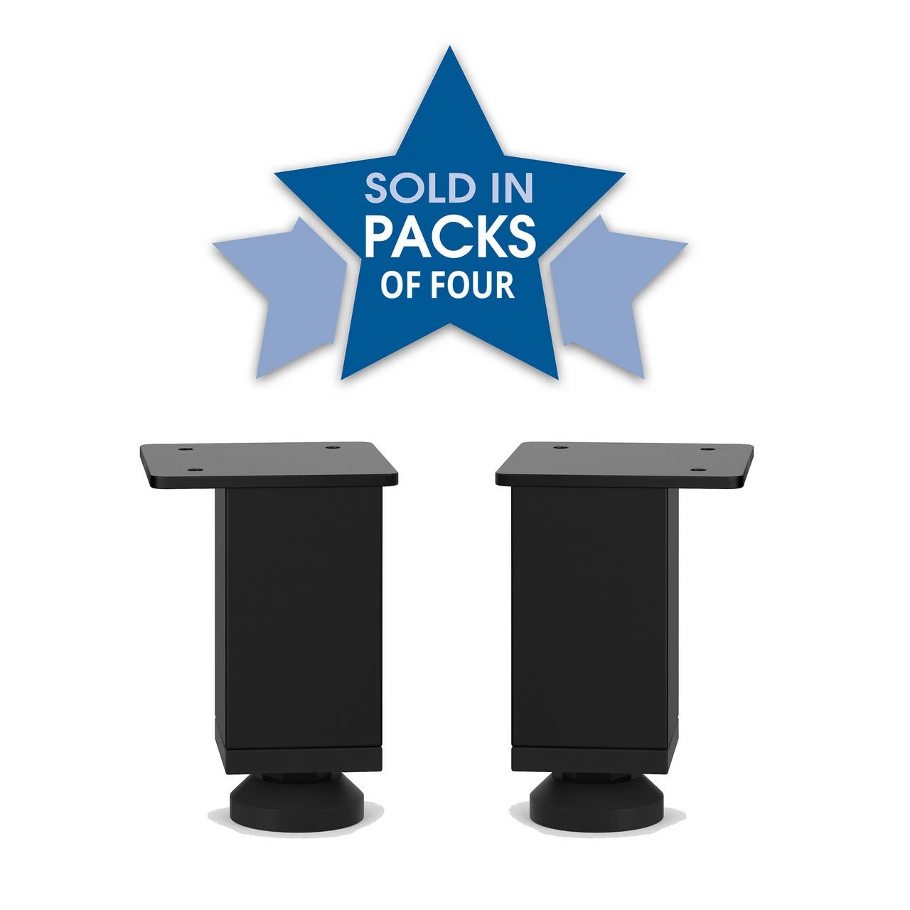 OfficeSource Variant Collection Straight Metal Mini Legs (Set Of 4) 3 OfficeSource Variant Collection Straight Metal Mini Legs (Set Of 4)