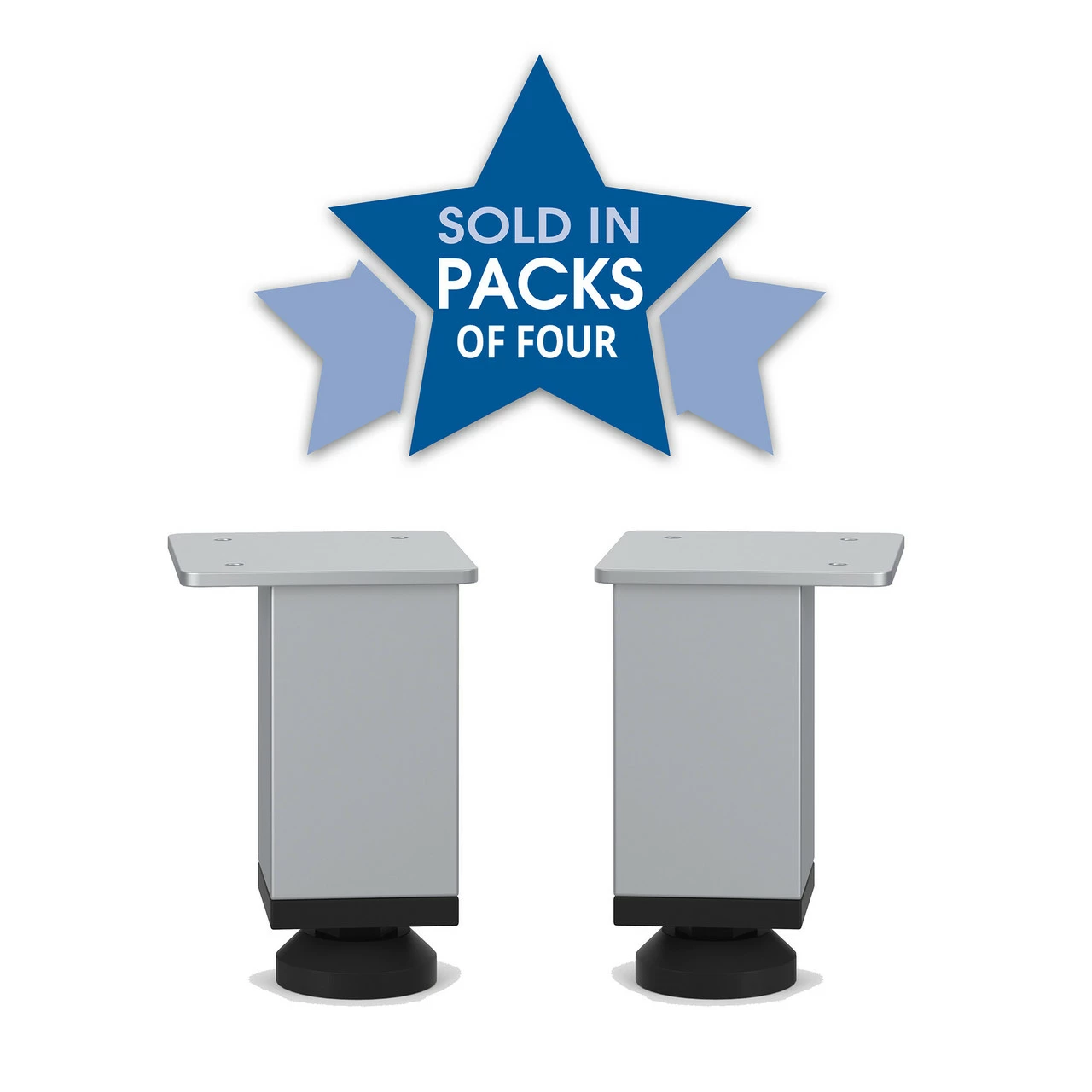 OfficeSource Variant Collection Straight Metal Mini Legs (Set Of 4) 5 OfficeSource Variant Collection Straight Metal Mini Legs (Set Of 4) - Image 3