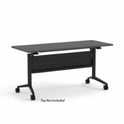 OfficeSource | Training Tables | T-Flip Top Table Leg - 46"W X 23"D -COE DISTRIBUTING Shop per ptlf60bkcg 01 copy 92541.1652114113