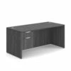 OfficeSource OS Laminate Collection Single 3/4 Pedestal Desk - 66" X 30" -COE DISTRIBUTING Shop per sglhdp102cg 01 17480.1649440355