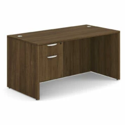 OfficeSource OS Laminate Collection Single 3/4 Pedestal Desk - 60" X 30" -COE DISTRIBUTING Shop per sglhdp103mw 01 15210.1649440370
