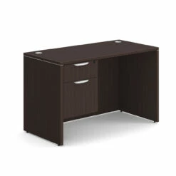 OfficeSource OS Laminate Collection Single 3/4 Pedestal Desk - 48" X 24" -COE DISTRIBUTING Shop per sglhdp104es 01 21334.1649440383