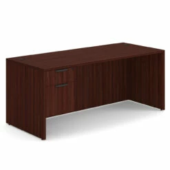 OfficeSource OS Laminate Collection Single 3/4 Pedestal Desk - 71" X 30" -COE DISTRIBUTING Shop per sglhdp105mh 01 73973.1649440402