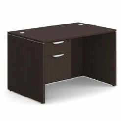 OfficeSource OS Laminate Collection Single 3/4 Pedestal Desk - 48" X 30" -COE DISTRIBUTING Shop per sglhdp121es 01 23522.1649440416