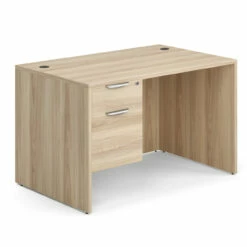 OfficeSource OS Laminate Collection Single 3/4 Pedestal Desk - 48" X 30" -COE DISTRIBUTING Shop per sglhdpl121ae 01 05144.1702480210