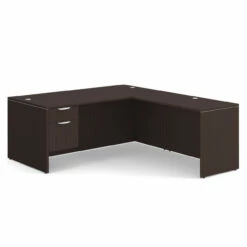 OfficeSource OS Laminate Collection Single 3/4 Pedestal ''L'' Desk - 71'' X 36'' -COE DISTRIBUTING Shop per sglhlpl101es 01 54288.1649440456