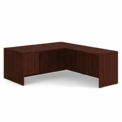 OfficeSource OS Laminate Collection Single 3/4 Pedestal ''L'' Desk - 71'' X 36'' -COE DISTRIBUTING Shop per sglhlpl101mh 01 62809.1649440456