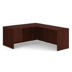 OfficeSource OS Laminate Collection Single 3/4 Pedestal "L" Desk - 66" X 30" -COE DISTRIBUTING Shop per sglhlpl102mh 01 37648.1649440470