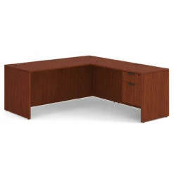 OfficeSource | OS Laminate Collection | Single 3/4 Pedestal ''L'' Desk - 71'' X 30'' -COE DISTRIBUTING Shop per sglhlpl105ch 01 07239.1649440501