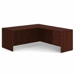 OfficeSource | OS Laminate Collection | Single 3/4 Pedestal ''L'' Desk - 71'' X 30'' -COE DISTRIBUTING Shop per sglhlpl105mh 01 47321.1649440501