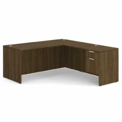 OfficeSource | OS Laminate Collection | Single 3/4 Pedestal ''L'' Desk - 71'' X 30'' -COE DISTRIBUTING Shop per sglhlpl105mw 01 34920.1649440501