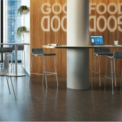 OfficeSource | Bleecker Street Collection | Cafe Height, Low Back Wood Stool With Chrome Base (Pack Of 4) -COE DISTRIBUTING Shop per st197cg 12 75246.1691698572