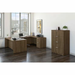 OfficeSource OS Laminate Collection Desk Shell - 71''W X 36''D -COE DISTRIBUTING Shop per ushapemw 12 72350.1675277734