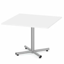 OfficeSource | OS Conference/Multi-Purpose | 42" Square Top (Requires Base) -COE DISTRIBUTING Shop per2021 06 ww table GR07 42S WHT XMB3328 SIL final v1 01 copy 35950.1643901177