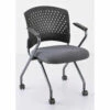 OfficeSource | Perch | Nesting Chair With Arms And Casters - Fabric -COE DISTRIBUTING Shop pper 3294tnsfgr 01 12344.1641826310