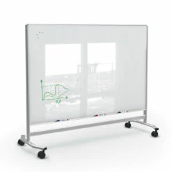 Visionary Move Mobile Magnetic Glass Board
