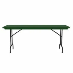 OfficeSource | Colorful Blow Mold Folding Tables | Fixed Height Blow Mold Table - 60" X 30" -COE DISTRIBUTING Shop pr cor r3060grn 01front 58143.1668460345