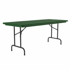 OfficeSource | Colorful Blow Mold Folding Tables | Fixed Height Blow Mold Table - 60" X 30" -COE DISTRIBUTING Shop pr cor r3060grn 02profile 30152.1668460345