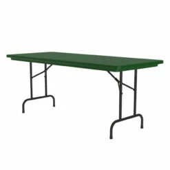 OfficeSource | Colorful Blow Mold Folding Tables | Fixed Height Blow Mold Table - 60" X 30" -COE DISTRIBUTING Shop pr cor r3060grnprofile 97674.1668460345