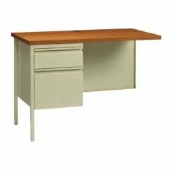 OfficeSource Raleigh Collection Left Hand, Single Pedestal Return - 42"W X 24"D -COE DISTRIBUTING Shop pr hir osr4830po 01 04053.1630087108