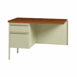 OfficeSource Raleigh Collection Left Hand, Single Pedestal Return - 42"W X 24"D -COE DISTRIBUTING Shop pr hir osr4830po 02 92854.1630087109