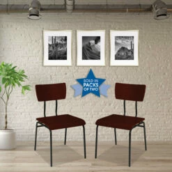 OfficeSource | Timber | Wood Chair With Black Metal Frame -COE DISTRIBUTING Shop pr hol 518cblk 02 01357.1661531008