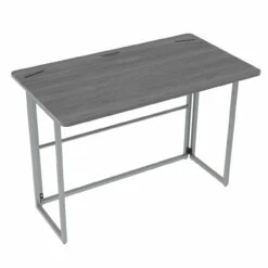 OfficeSource | Any Space WFH | Folding Desk With Silver Frame -COE DISTRIBUTING Shop pr omn fd4224sibg 01 1 99252.1630086560
