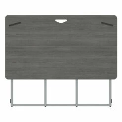 OfficeSource | Any Space WFH | Folding Desk With Silver Frame -COE DISTRIBUTING Shop pr omn fd4224sibg 08 1 39652.1630086562