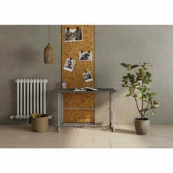 OfficeSource | Any Space WFH | Folding Desk With Silver Frame -COE DISTRIBUTING Shop pr omn fd4224sibg 11 3 89830.1630086563