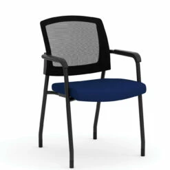 OfficeSource | Parson | Micro Mesh Back Side Chair With Arms - Fabric -COE DISTRIBUTING Shop pr per 3128gnsblu 01 65665.1641933762