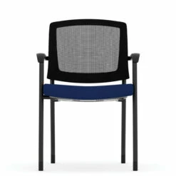 OfficeSource | Parson | Micro Mesh Back Side Chair With Arms - Fabric -COE DISTRIBUTING Shop pr per 3128gnsblu 08 47913.1641933763