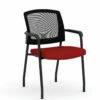OfficeSource | Parson | Micro Mesh Back Side Chair With Arms - Fabric -COE DISTRIBUTING Shop pr per 3128gnsred 01 55632.1641933762