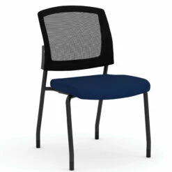 OfficeSource | Parson | Armless Micro Mesh Back Side Chair - Fabric -COE DISTRIBUTING Shop pr per 3129gnsblu 01 37725.1655150892