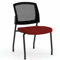 OfficeSource | Parson | Armless Micro Mesh Back Side Chair - Fabric -COE DISTRIBUTING Shop pr per 3129gnsred 01 21845.1655150892