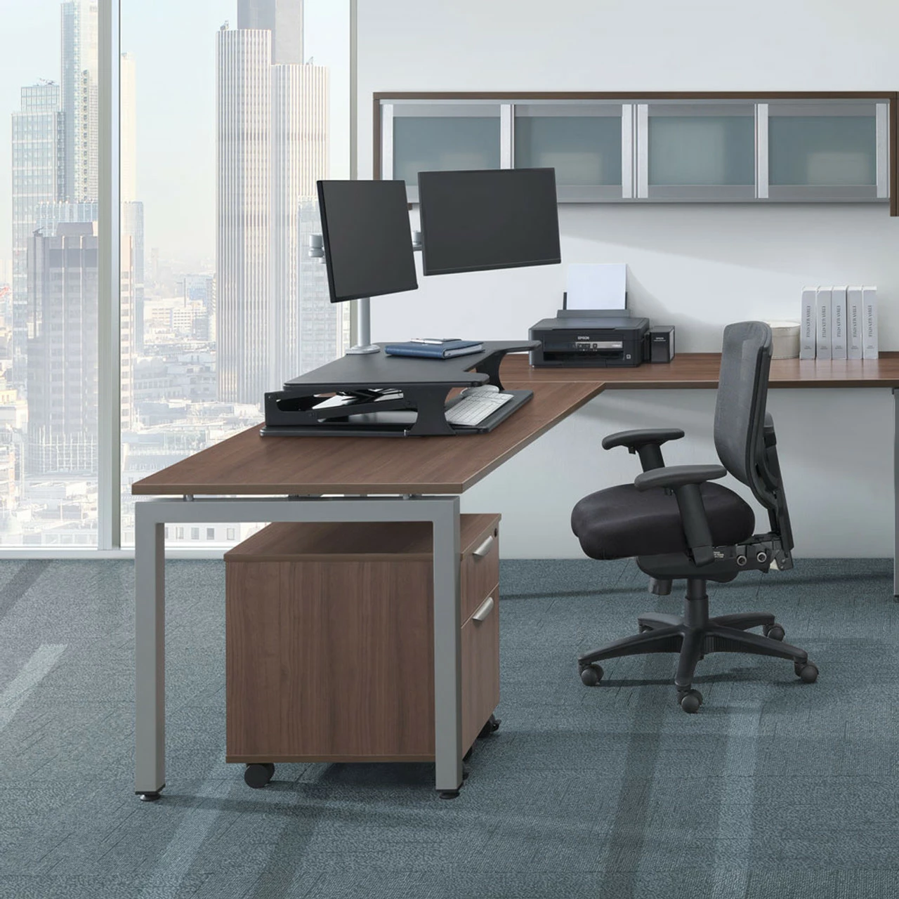 OfficeSource Monitor Arms Dual Monitor Arm - Silver 5 OfficeSource Monitor Arms Dual Monitor Arm - Silver - Image 3