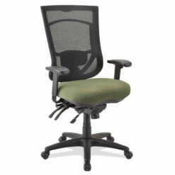 OfficeSource | CoolMesh Pro Collection | Multi-Function, High Back Chair With Antimicrobial Upholstered Seat, Adjustable Arms And Black Frame -COE DISTRIBUTING Shop pr per 8014asns7700am8179 60728.1665002147