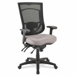 OfficeSource | CoolMesh Pro Collection | Multi-Function, High Back Chair With Antimicrobial Upholstered Seat, Adjustable Arms And Black Frame -COE DISTRIBUTING Shop pr per 8014asns7700amnep 61992.1665002147