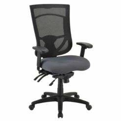 OfficeSource | CoolMesh Pro Collection | Multi-Function, High Back Chair With Upholstered Seat, Adjustable Arms And Black Frame -COE DISTRIBUTING Shop pr per 8014asns7700f9101 39643.1665002120