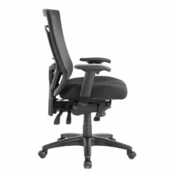 OfficeSource | CoolMesh Pro Collection | Multi-Function, High Back Chair With Upholstered Seat, Adjustable Arms And Black Frame -COE DISTRIBUTING Shop pr per 8014asns7700f9106 01profile 26591.1665002120
