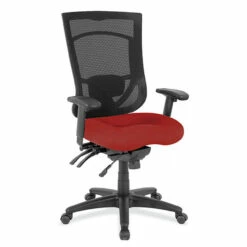 OfficeSource | CoolMesh Pro Collection | Multi-Function, High Back Chair With Upholstered Seat, Adjustable Arms And Black Frame -COE DISTRIBUTING Shop pr per 8014asns7700f9176 27412.1665002120
