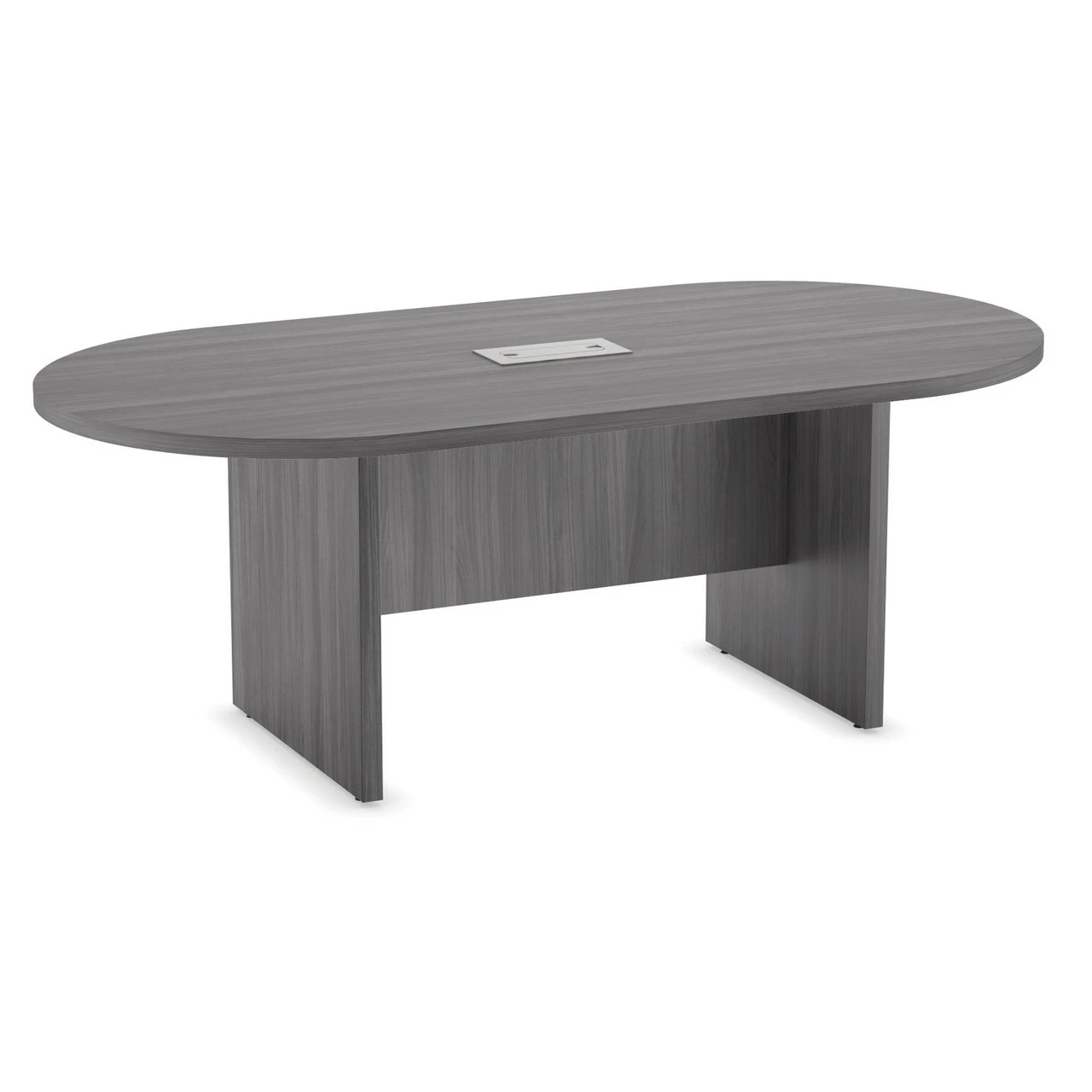 OfficeSource | OS Conference Tables | Racetrack Conference Table With Slab Base - 8' 3 OfficeSource | OS Conference Tables | Racetrack Conference Table With Slab Base - 8'