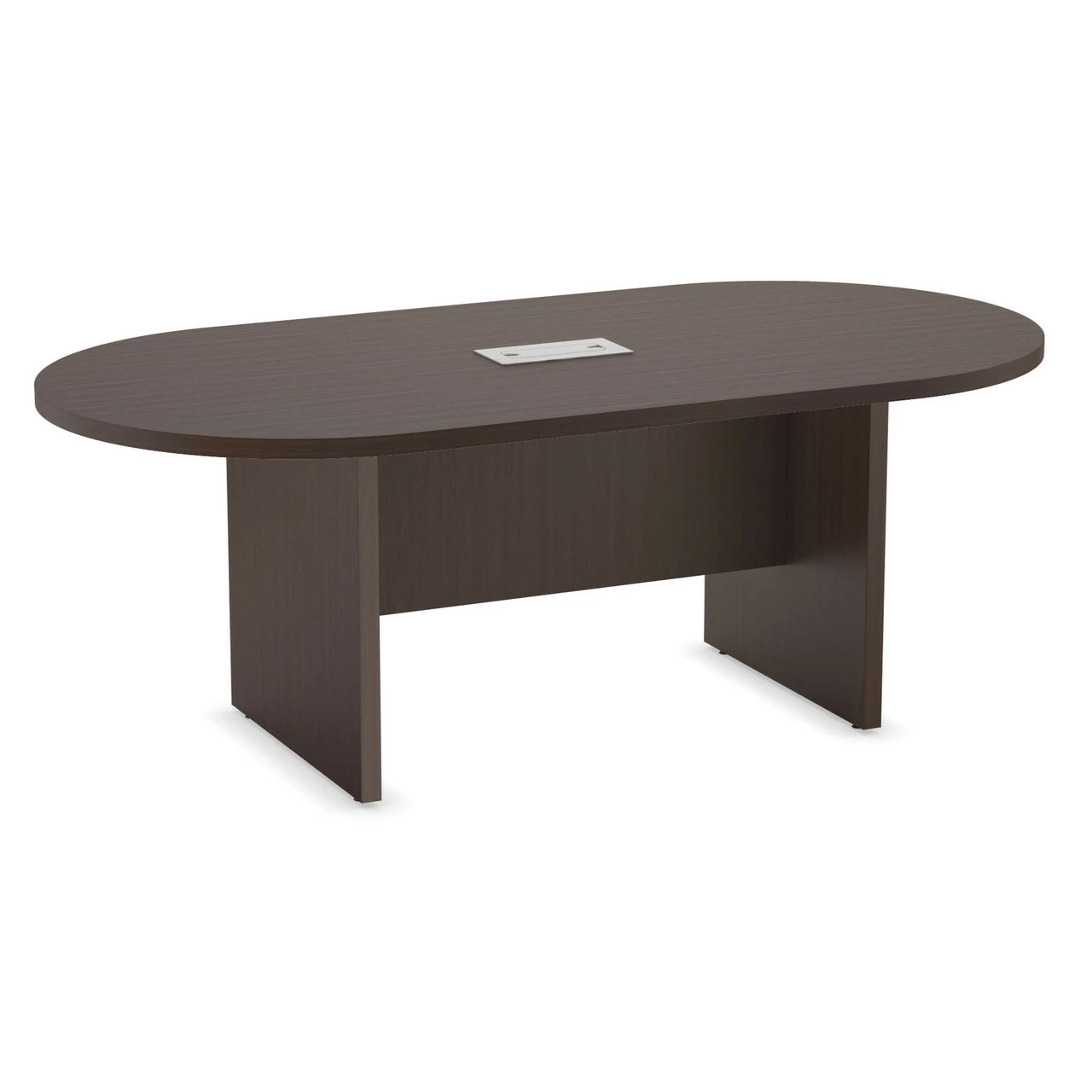 OfficeSource | OS Conference Tables | Racetrack Conference Table With Slab Base - 8' 5 OfficeSource | OS Conference Tables | Racetrack Conference Table With Slab Base - 8' - Image 3
