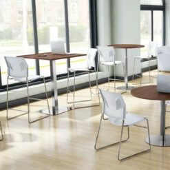 OfficeSource | OS Conference/Multi-Purpose Tables | 30" Square Top - Requires Base -COE DISTRIBUTING Shop pr per plt30smw 01pltsq2328bruenvironment 32226.1630087938